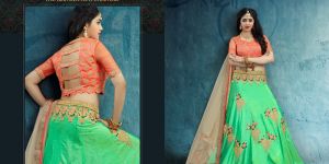 Slub Silk Lehenga