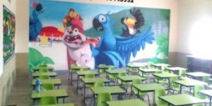 School Wall Painting Specialized Cartoon Artist