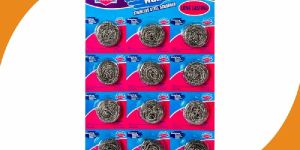 Stainless Steel Helping Hand Scrubber Magic Cleen Pack of 12 (10 Grams)