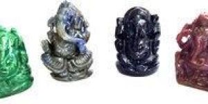 Gemstone Ganesh Statue