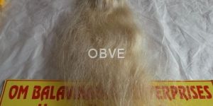 Silky White Human Hair