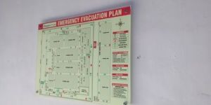 Rectangle Emergency Exit Signage Board