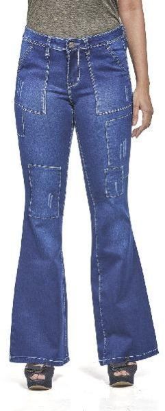 Royal Spider - Bell Bottom Bootcut Jeans For Women