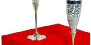 Silver Plated Champagne Glass Set