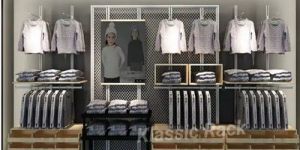 Shopping Mall Garment Display Rack