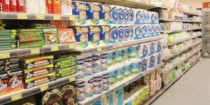 Wooden Supermarket Display Rack