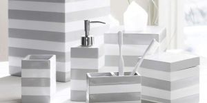 Wooden Resin Bathroom Set