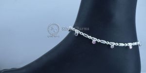 Rope Silver Anklets