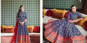 VIRASAT VOL 9 SILK DESIGNER GOWN STYLE SALWAR KAMEEZ