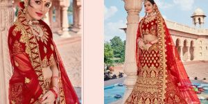 ZIKKRA VOL 12 BRIDAL WEDDING VELVET DESIGNER FANCY LEHANGA DESIGNS