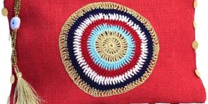 Ladies Jute Pouch Bag