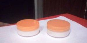 White Plastic Empty Jar