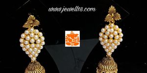 Pearl Polki Jhumka