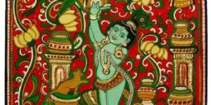 Tanjore Butter Krishna Painting