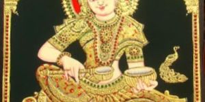 Tanjore Gaja Lakshmi Painting