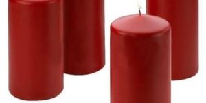 Wax Red Pillar Candle