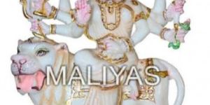 Durga Mata Marble Statue