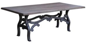 Wood and Iron Center Table