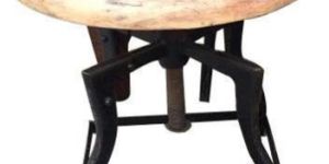 Wood and Iron Stool