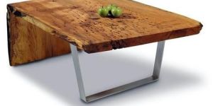 Wooden and Iron Coffee Table