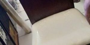 Wooden Chair with Leather Seat