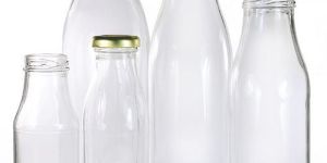 Milk Glass Bottles (Round)