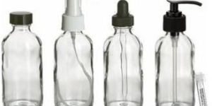 White Spray Glass Bottles