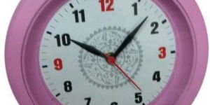 Pink Round Wall Clock
