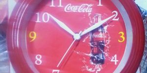 Red Round Wall Clock