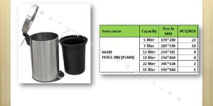 Stainless Steel Plain Dustbin