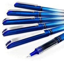 Uni-Ball Vision Needle Roller ball Pen (Pack of 6) Blue