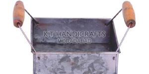 Galvanized Metal Utensil Caddy Basket Holder