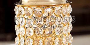 Pure Brass Large Diamond Akhand Diya