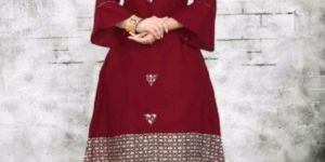 Slub Cotton Casual Kurti