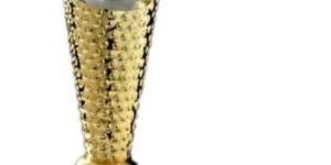 Silver & Golden Cone Metal Trophy