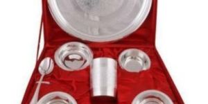 Silver Plated Glass and Bowl Set