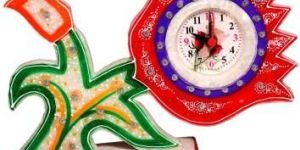 Marble Flower Table Clock