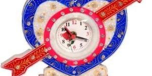 Marble Heart Table Clock