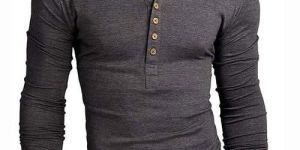 Mens Henley Neck T-Shirts