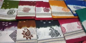 Bandhini Cotton Sarees