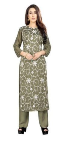 Lucknowi Work Kurtis