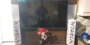 Plywood TV Wall Unit