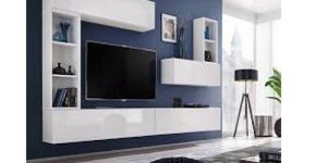 White TV Wall Unit