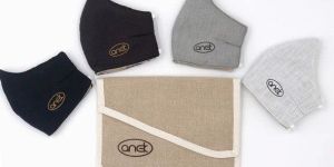 Linen Mask with Jute Cotton Pouch