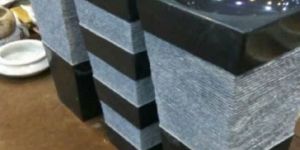 RM 36inch Height Black Marble Pedestal Basin