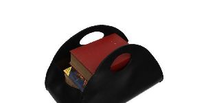 Leather Magazine Holder