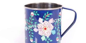 Stainless Steel Enamel Mug Hand Painted