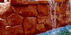 Cement Waterfall Fountain Work