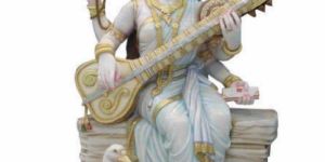 Marble Maa Saraswati Statue