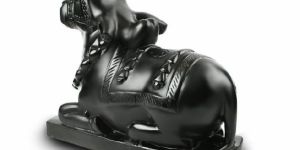 Black Marble Nandi Statue